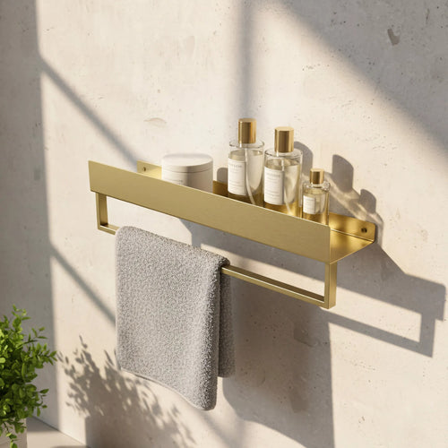 Kúpeľňová polica SF01 60cm gold brush  2