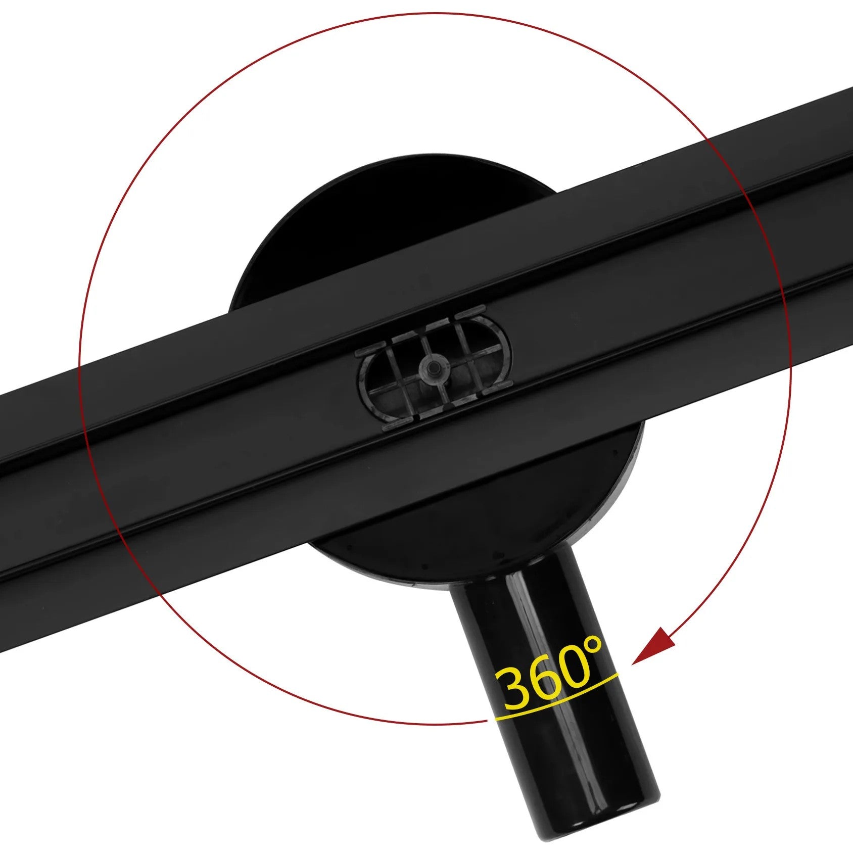 Odtokový žľab NEO Slim Pro - čierny 70  2