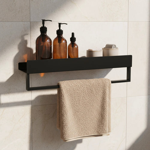 Kúpeľňová polica SF01 45cm black matt  2