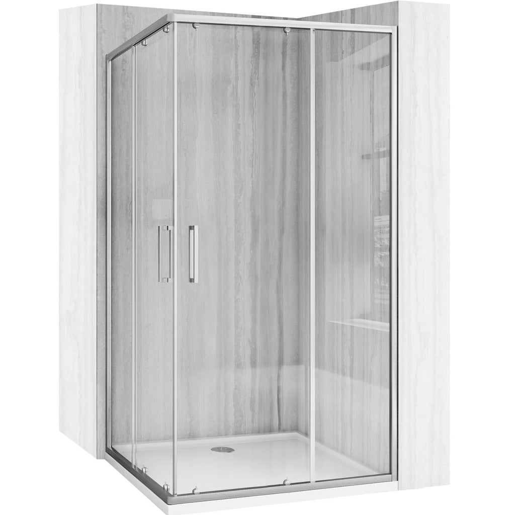 Sprchovací kút REA City 80x100 Nickel Brush Bez sprchovej vaničky 2