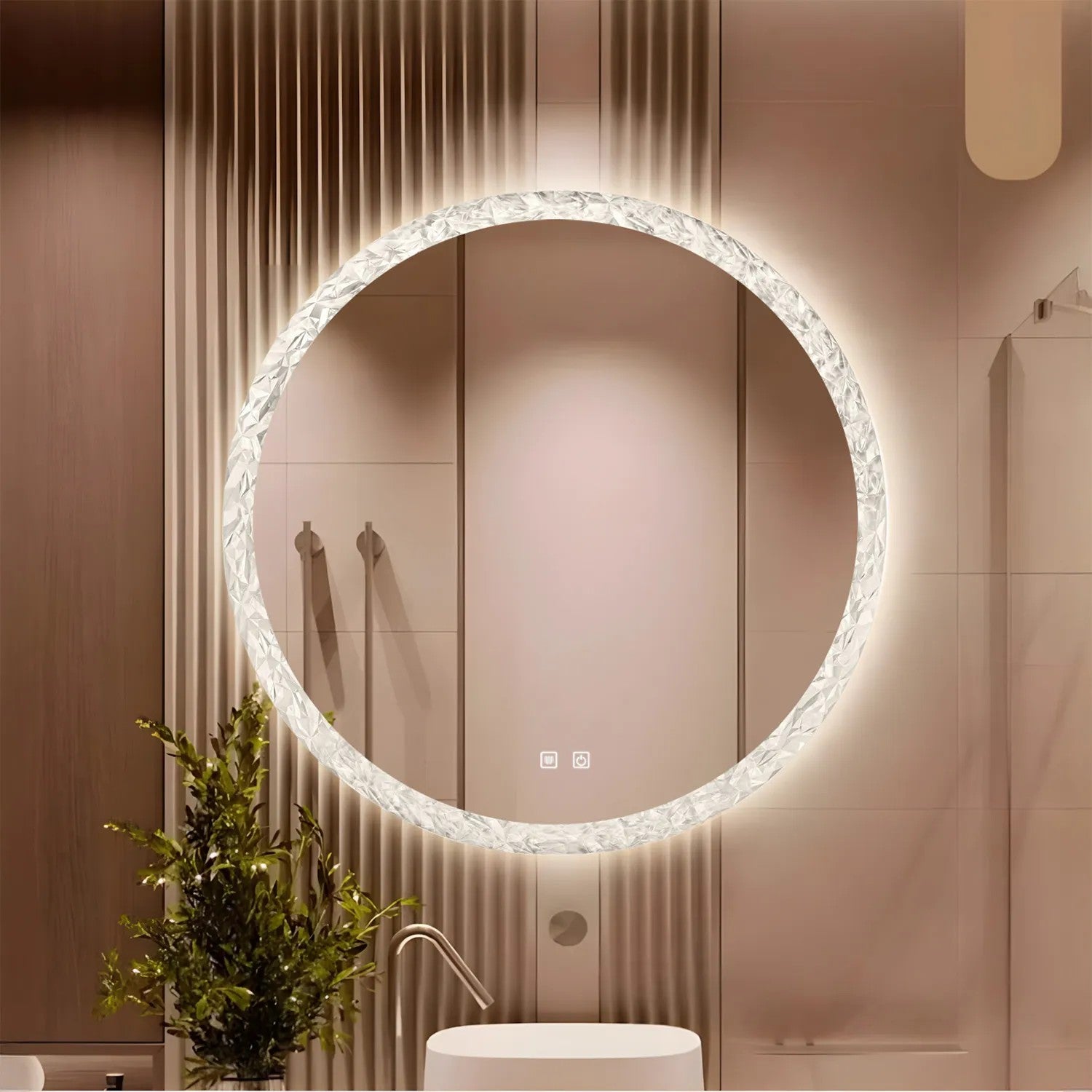 Zrkadlo LED 80cm 108  2