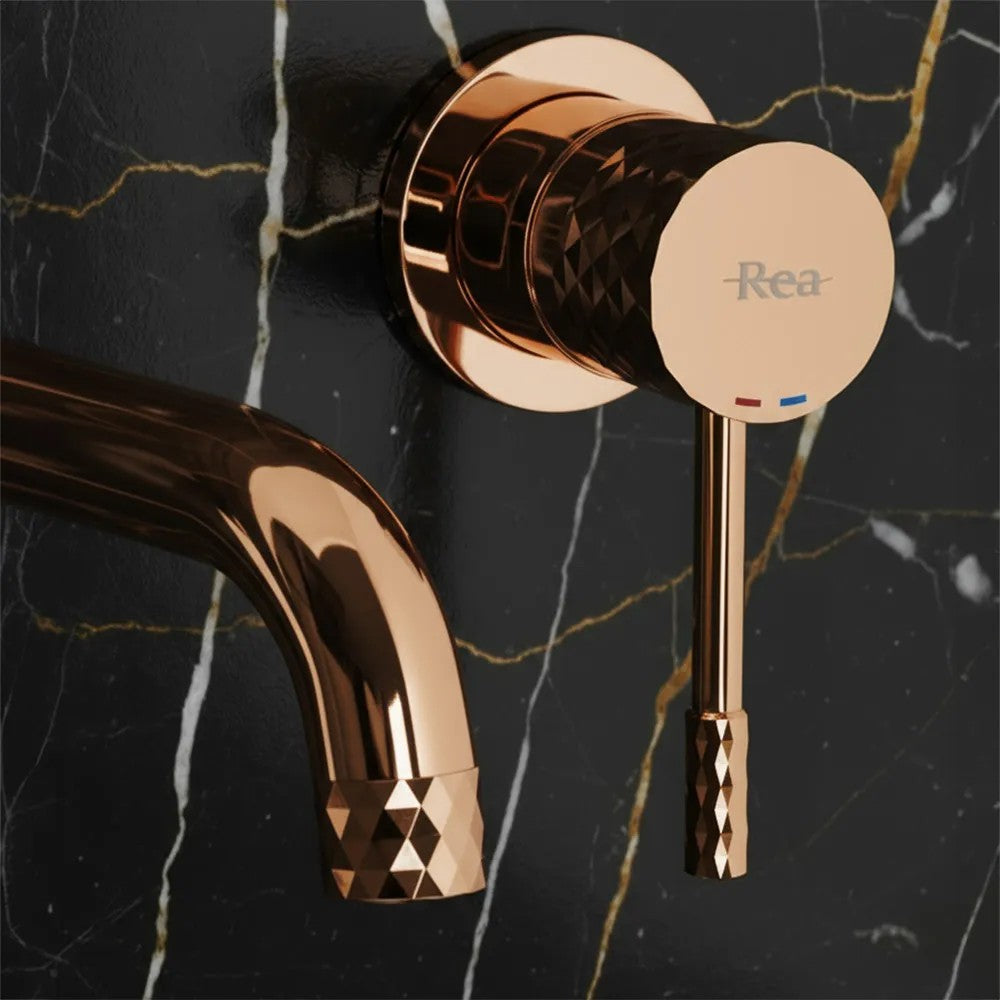 Podomietková umývadlová batéria REA LUNGO Diamond Copper + BOX  2