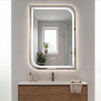 Zrkadlo LED ZONE 70X50 BRUSH GOLD  2