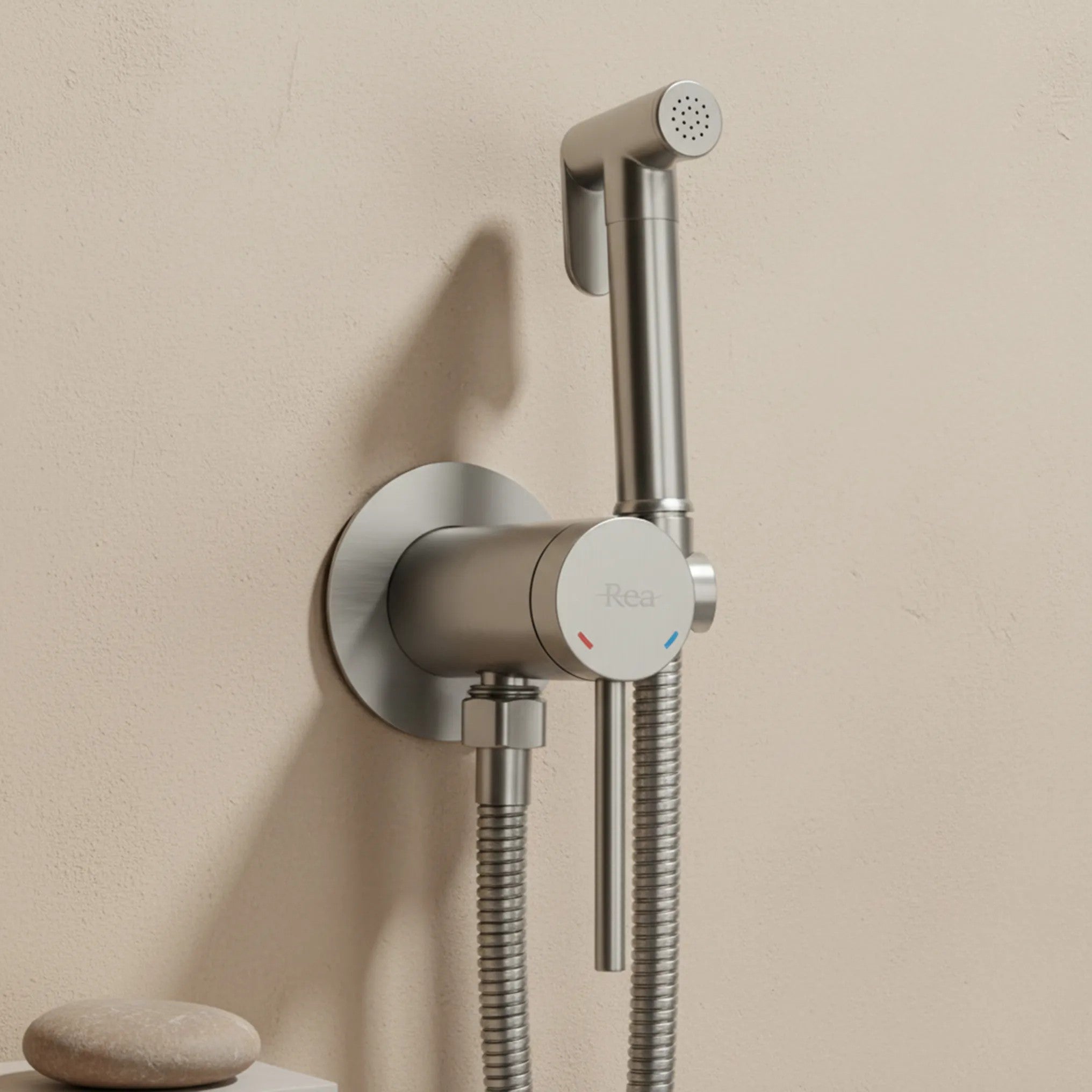 Podomietková bidetová batéria Foss Clif Brush Nickel  2