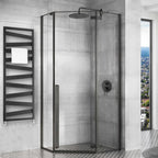 Sprchovací kút DIAMOND BLACK MAT 80x80 S detským bazénom Diamond 2