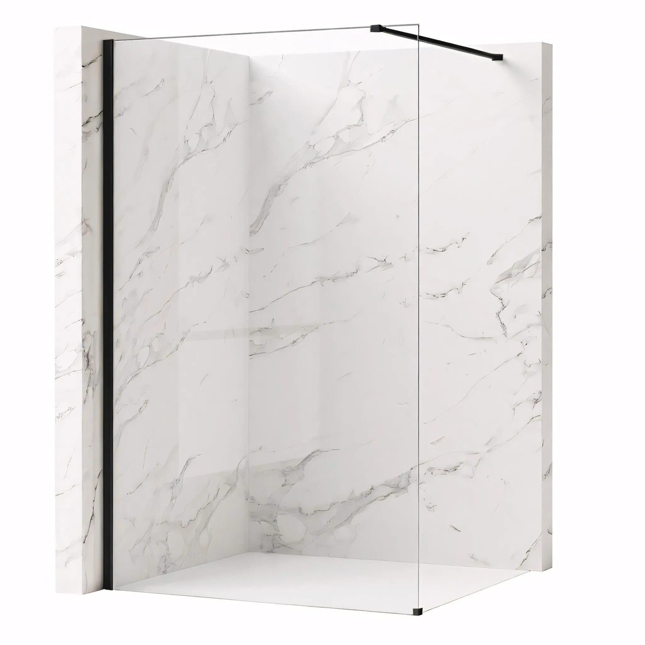 Sprchová zástena Rea Flexi Transparent / Black 120  2