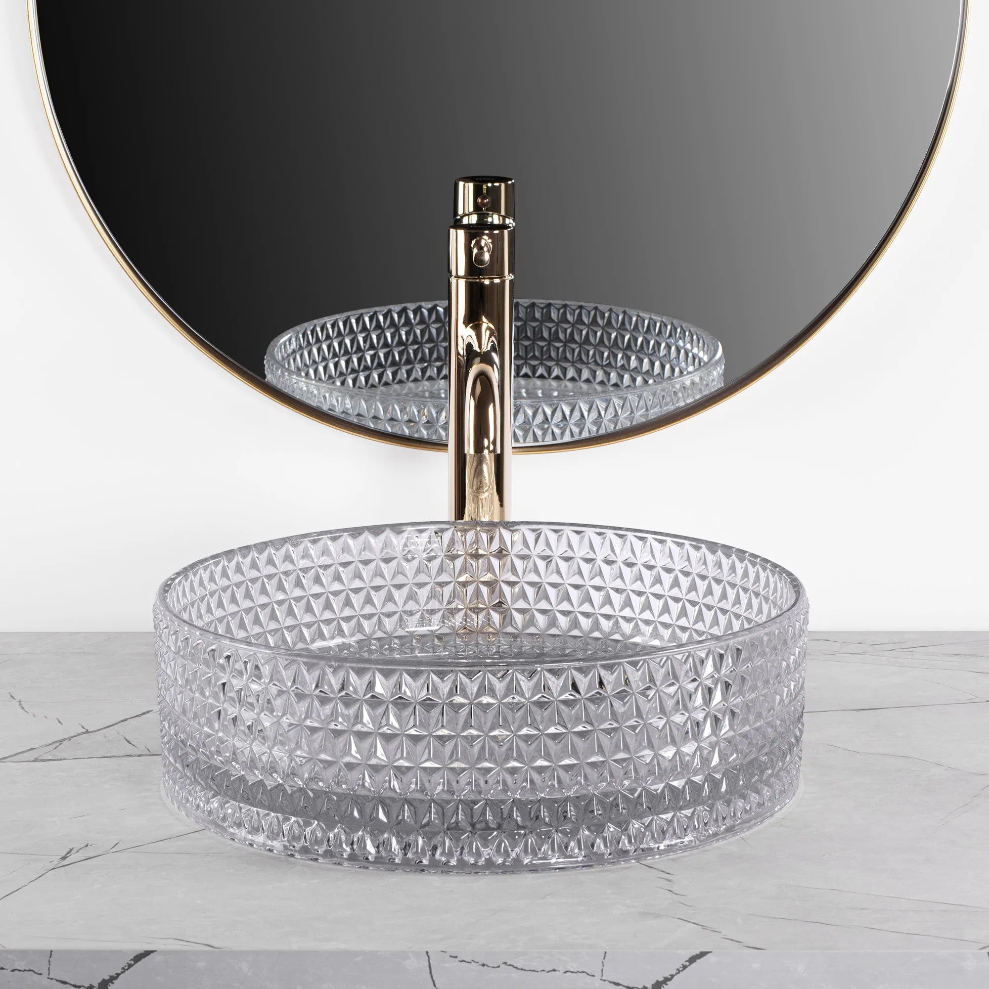 Umývadlo na dosku REA CRISTAL Light Grey  2
