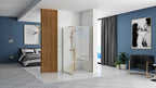 Sprchovací kút REA FARGO 100x80 - zlatý S detským bazénom Savoy black 2