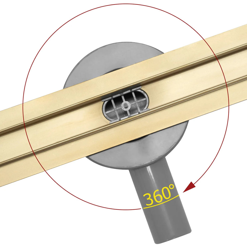 Odtokový žľab Rea Neo Slim Mirror Pro 50 - zlatý  2