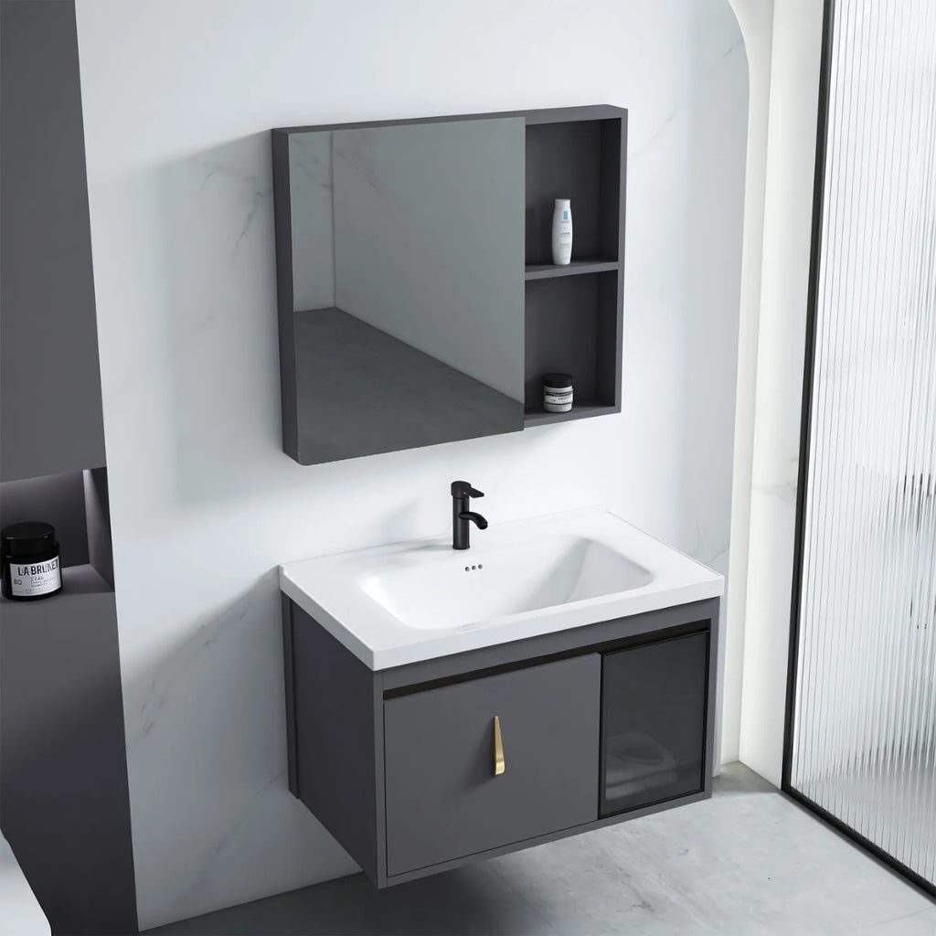 Súprava kúpeľňového nábytku s umývadlom Paris 60cm Grey  2