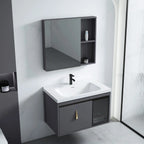 Súprava kúpeľňového nábytku s umývadlom Paris 60cm Grey  2