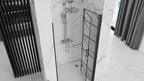 Sprchové dvere Rea Molier 80 Black + profil  2