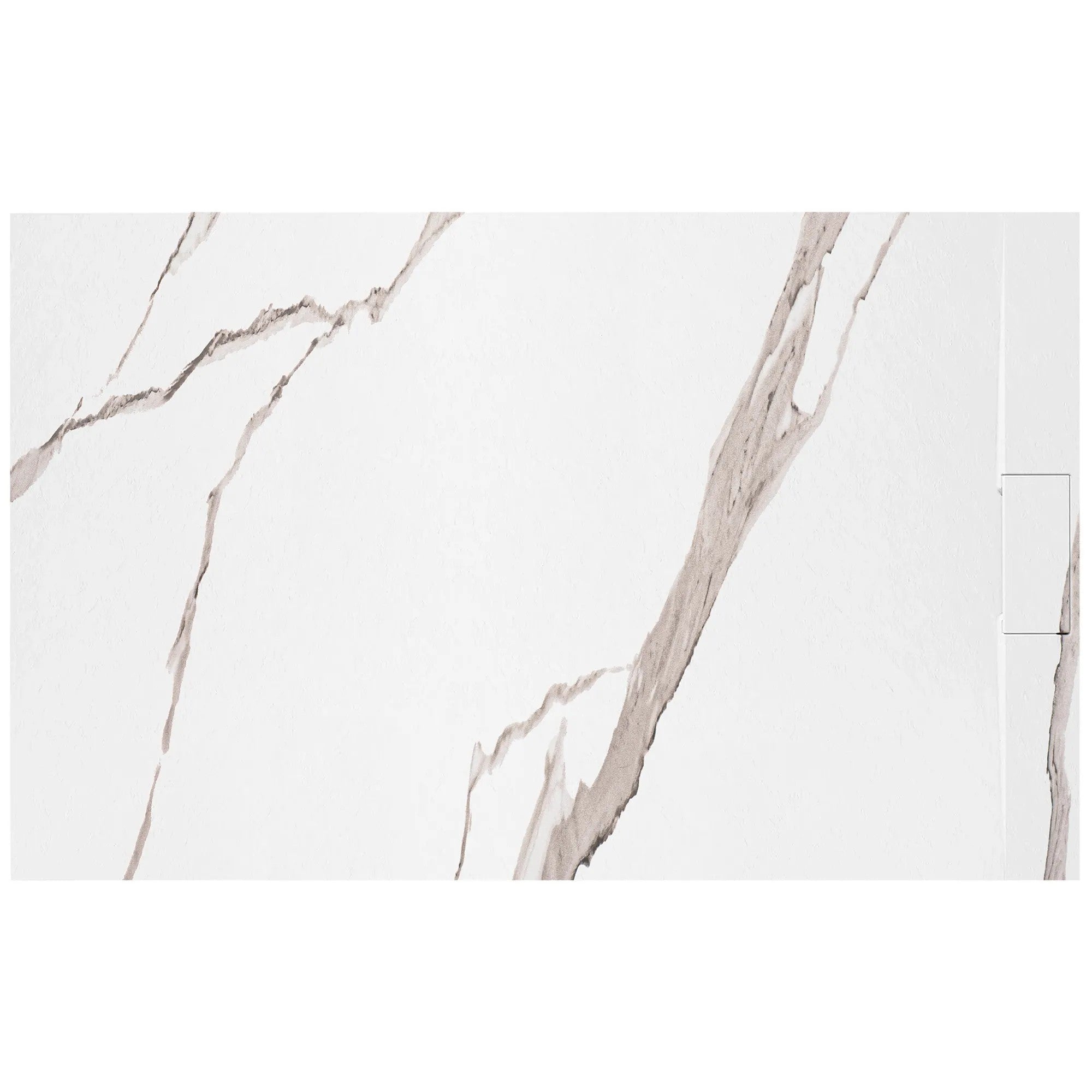 Sprchová vanička Bazalt CARRARA WHITE 80x100  2