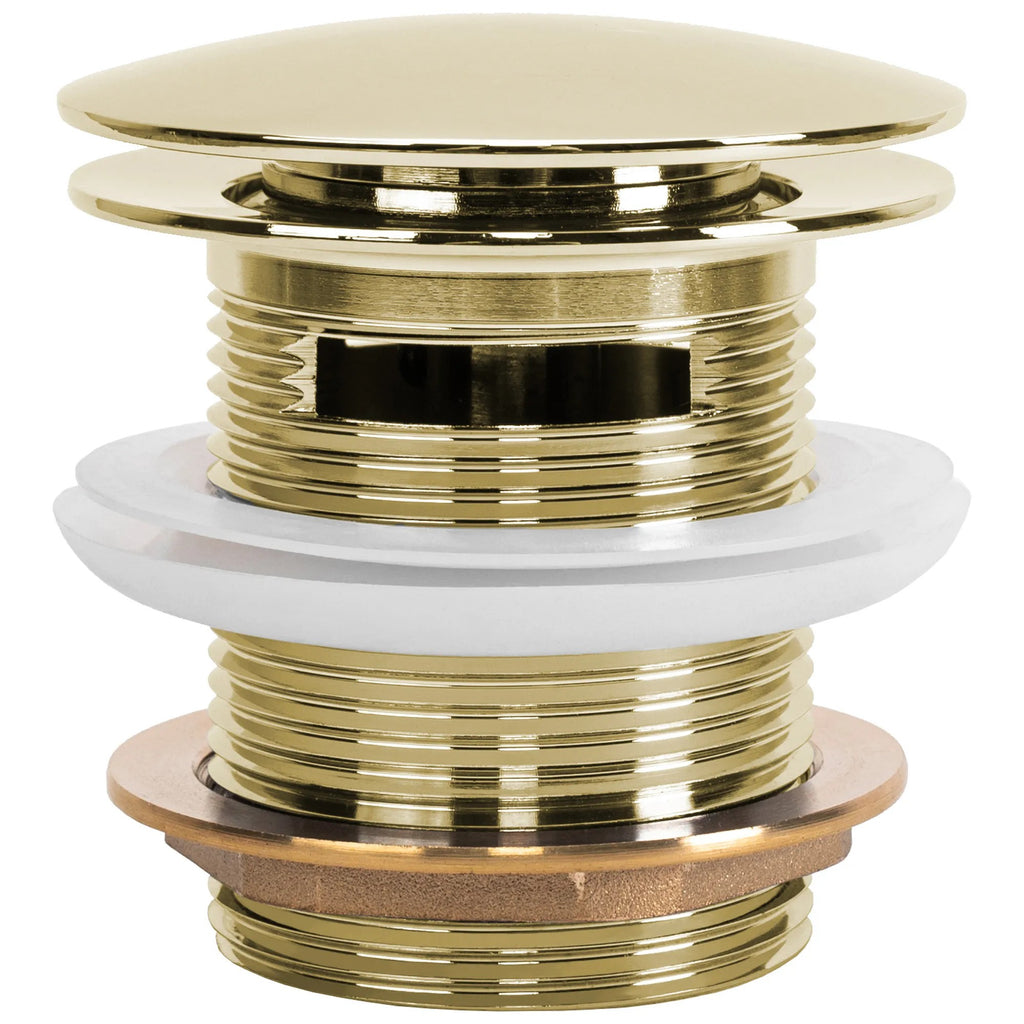 Univerzálny vaňový výpust REA Click-clack Gold 6cm  2