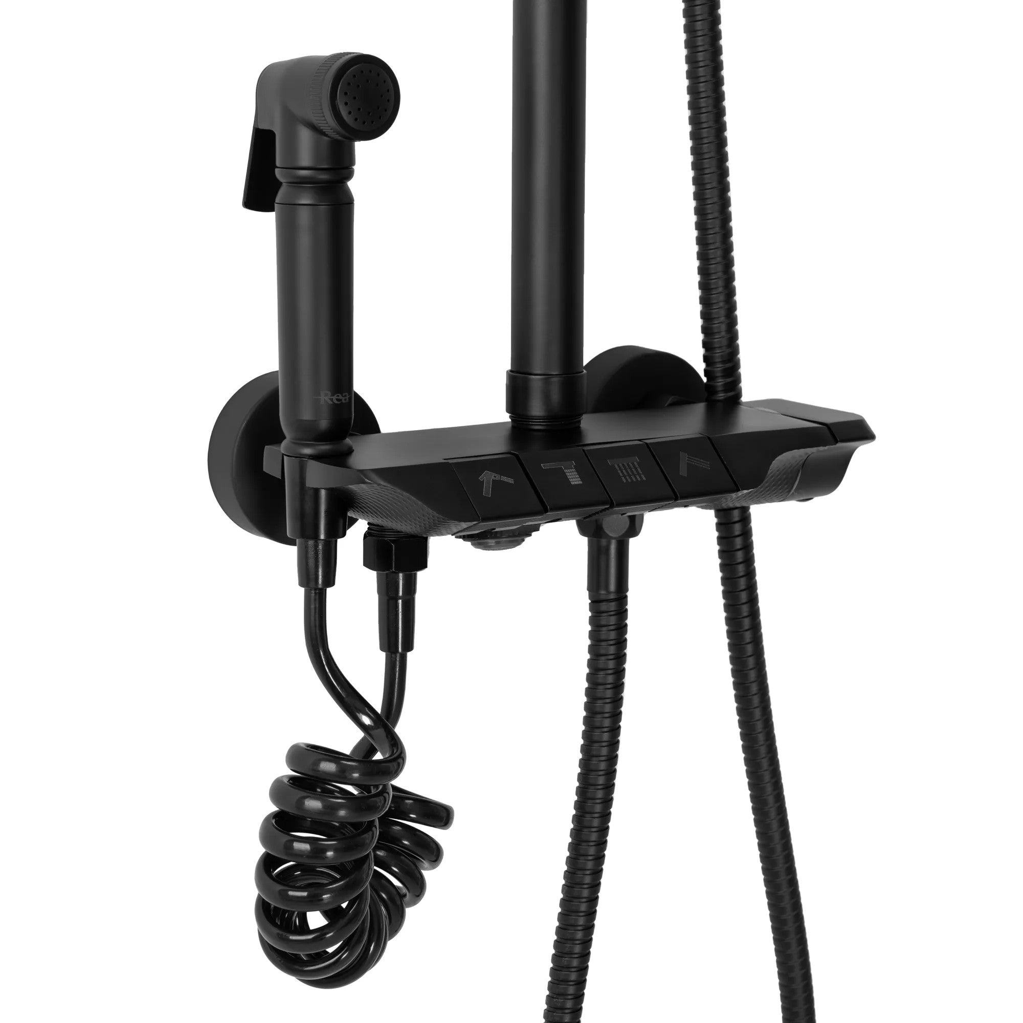 Sprchová sada s termostatom REA Max Black  2
