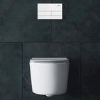 Podomietkový WC systém K011A-Q + tlačidlá T White Glass  2