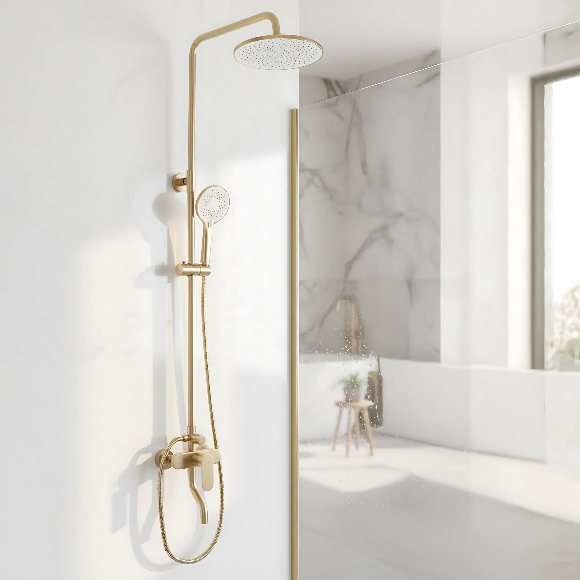 Sprchový set REA DROP Brush Gold  2