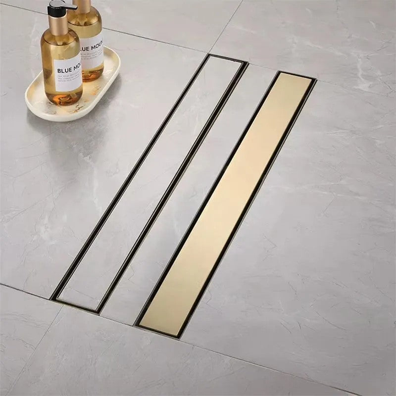 Odtokový žľab Rea Neox brush gold 70  2