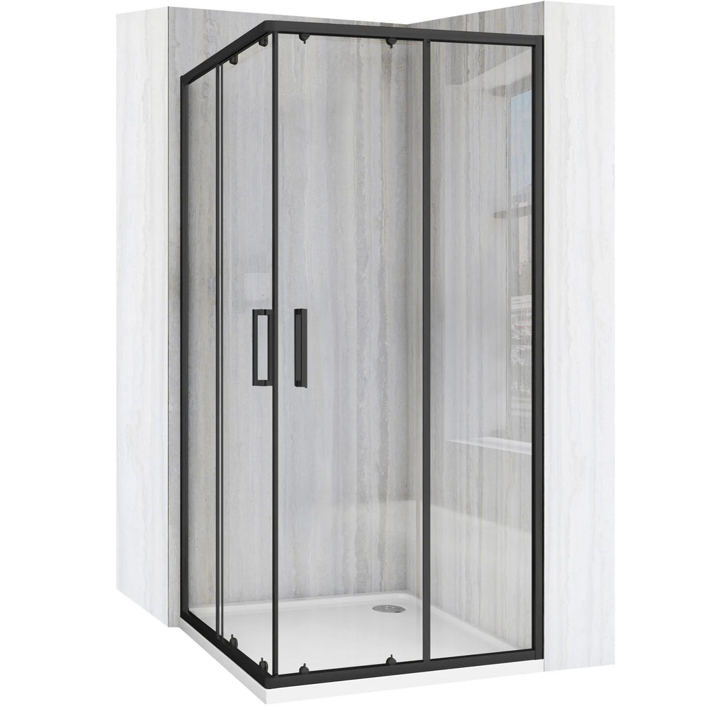 Sprchovací kút REA City 80x80 Black S detským bazénom Savoy black 2