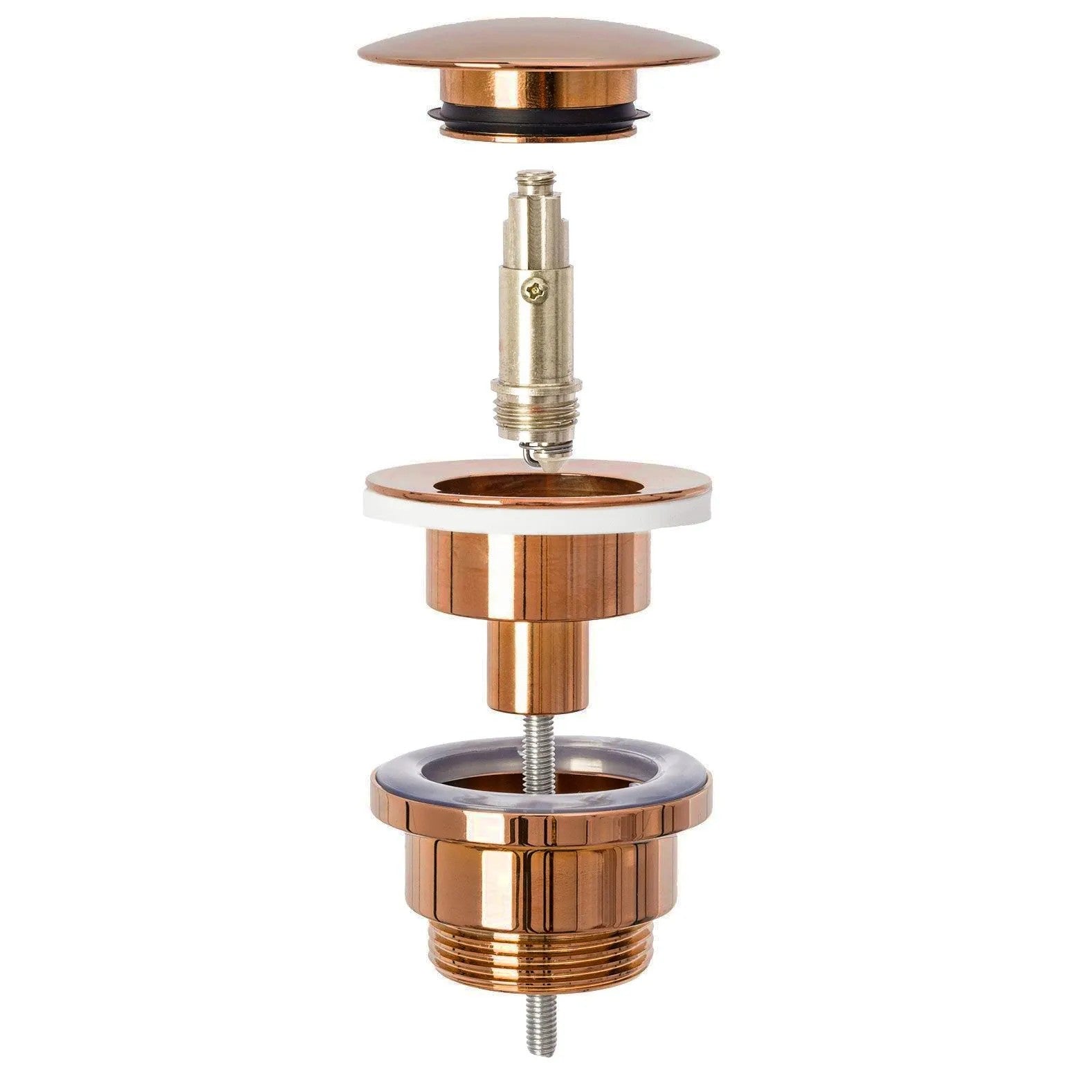 Umyvadlový sifon s univerzální výpustí click-clack Copper  2