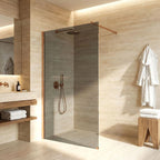 Sprchová zástena Rea Flexi Grey / Brush Copper 80  2