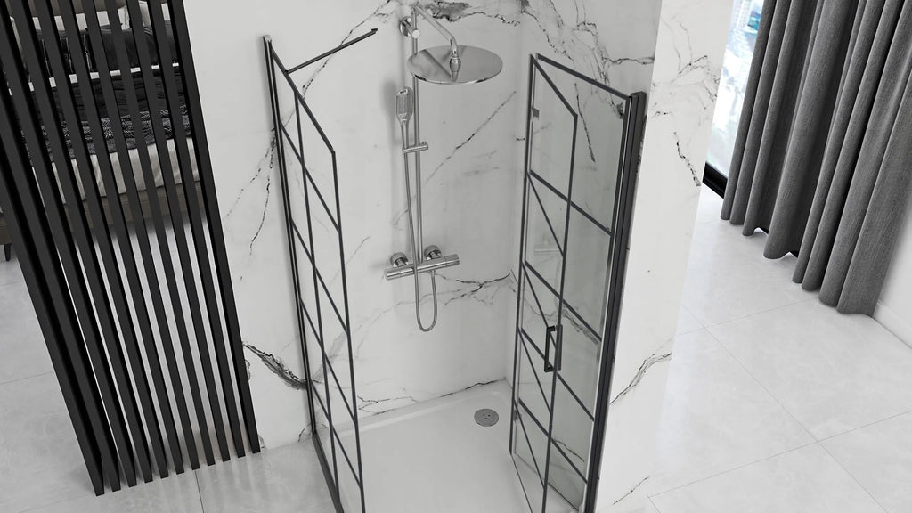 Sprchová kabína Rea Molier Black 110x80  2
