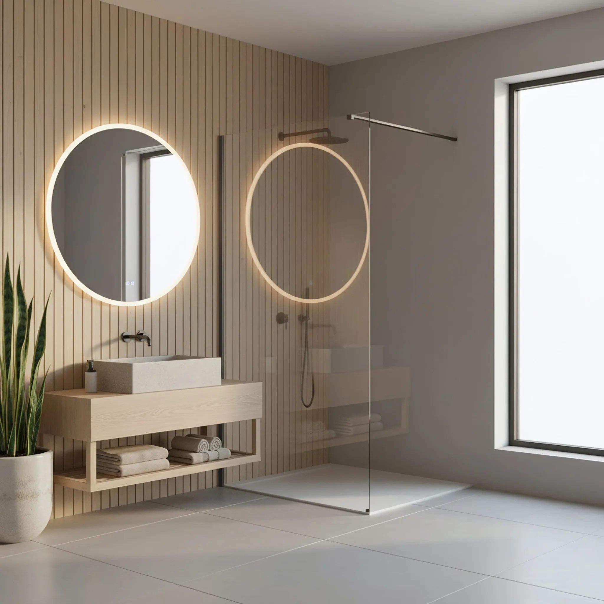 Sprchová zástena Rea Flexi Transparent / Titan 70  2