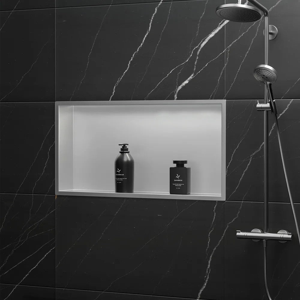 bathroom shelf 30x60 steel brush  2