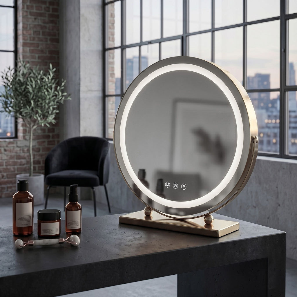 Zrkadlo LED MAKE-UP L.Gold  40 cm  4