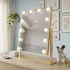Zrkadlo LED HOLLYWOOD L.Gold 30x40  2