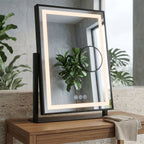 Zrkadlo LED LUMI Black 30x40cm  6