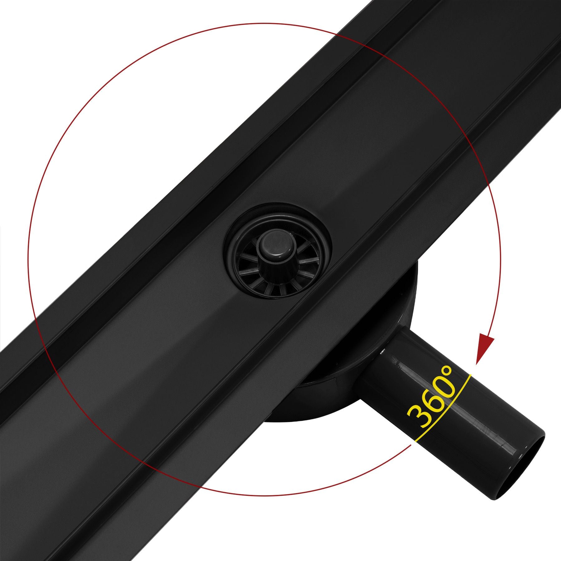 Odtokový žľab REA PURE NEO PRO black matt 90  2