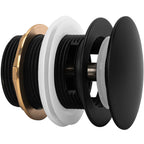 Univerzálny vaňový výpust REA Click-clack Black 6cm  3