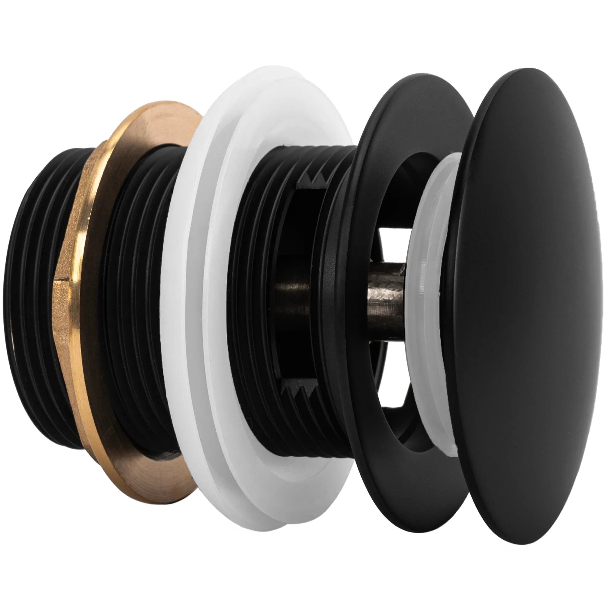 Univerzálny vaňový výpust REA Click-clack Black 6cm  3