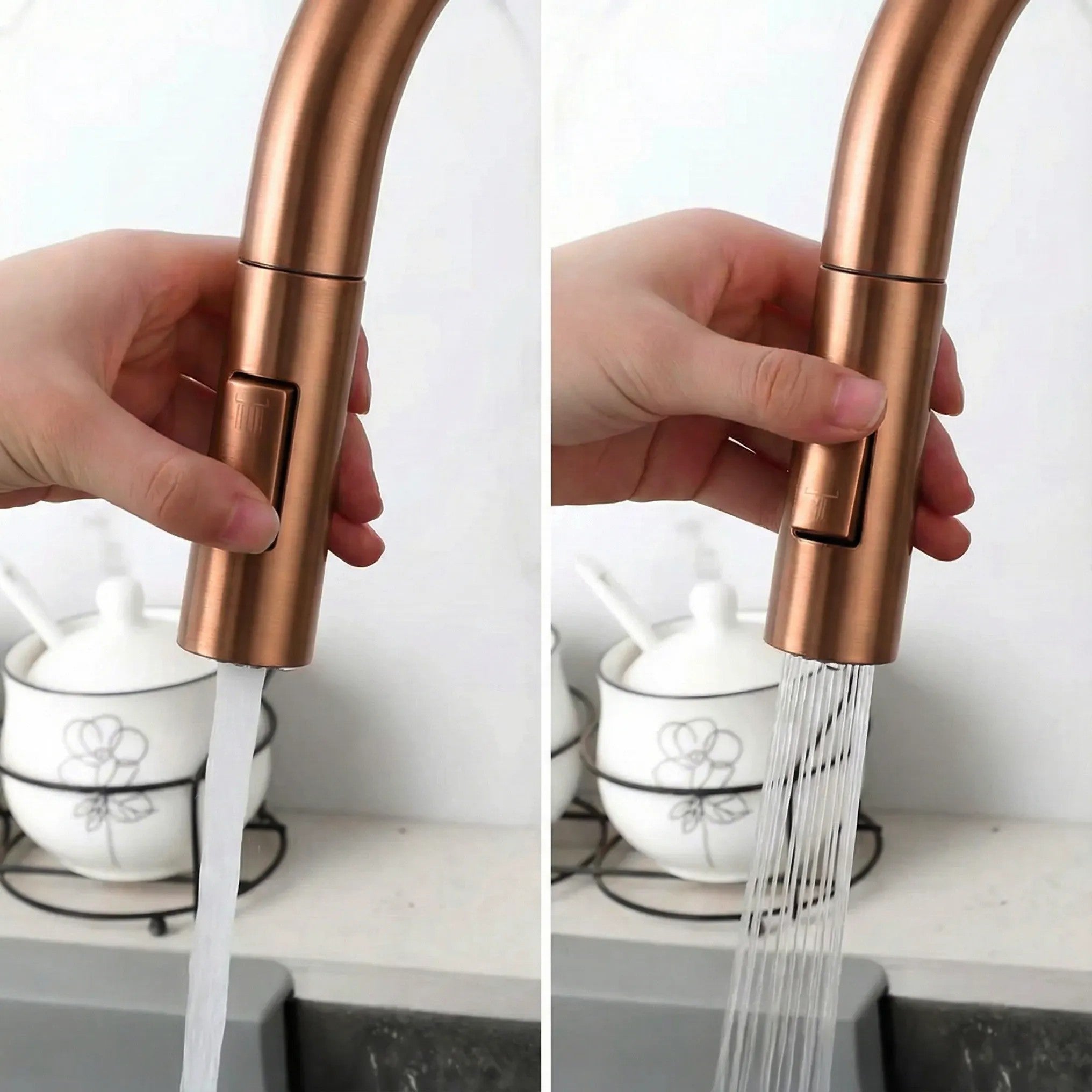 Kuchynská batéria Rea Eco Fresh Brush Copper  3