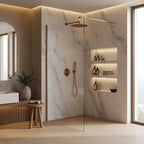 Sprchová zástena Rea Flexi Transparent / Brush Copper 70  3
