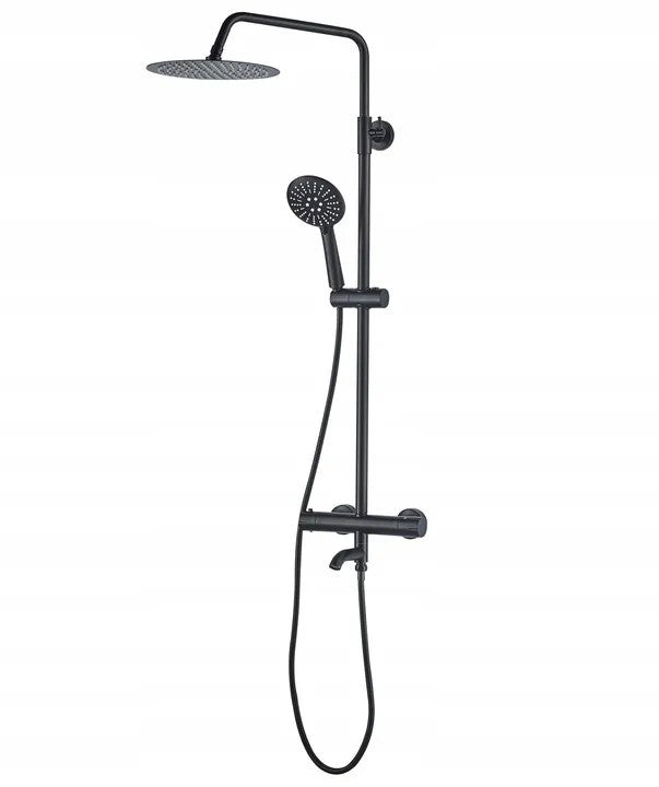 Termostatická sprchová sada Lungo Black Black  3