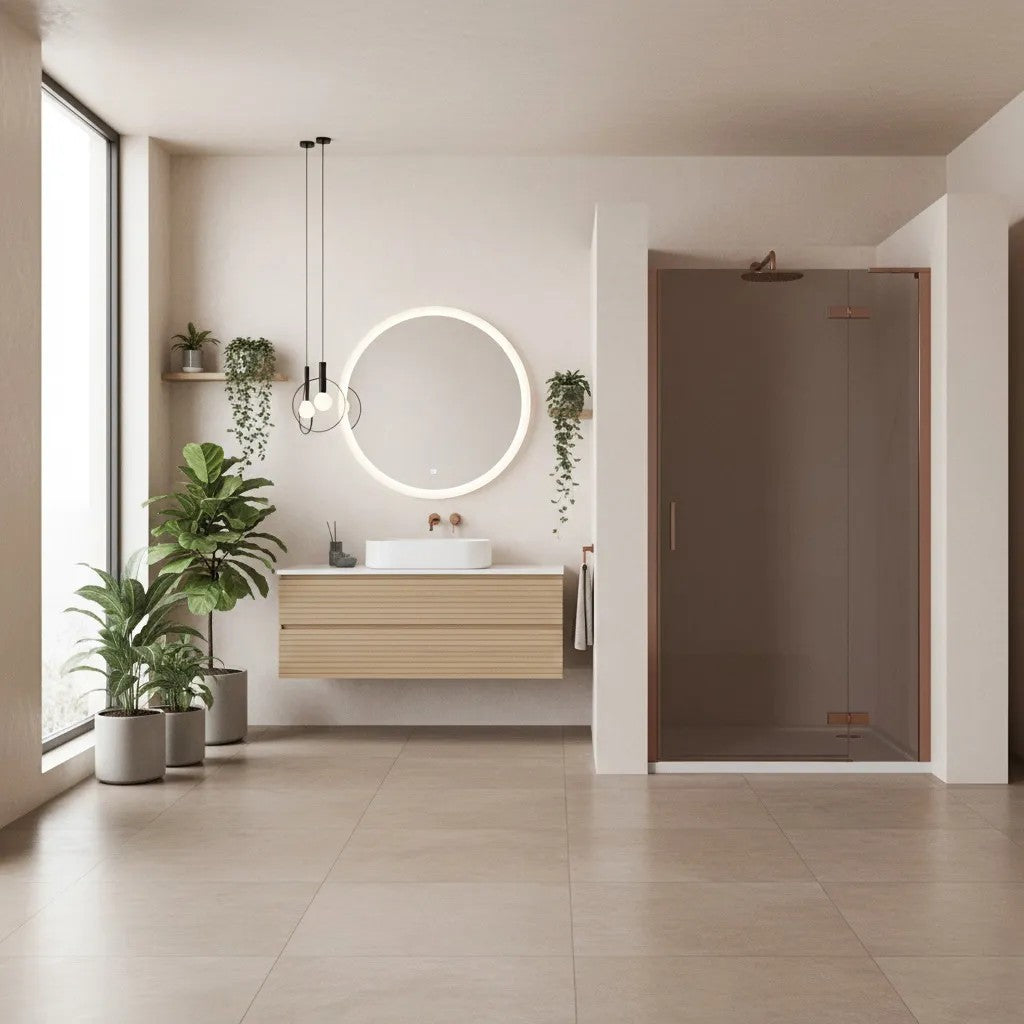 Sprchové dvere Rea Hugo 90 Copper Brush  3
