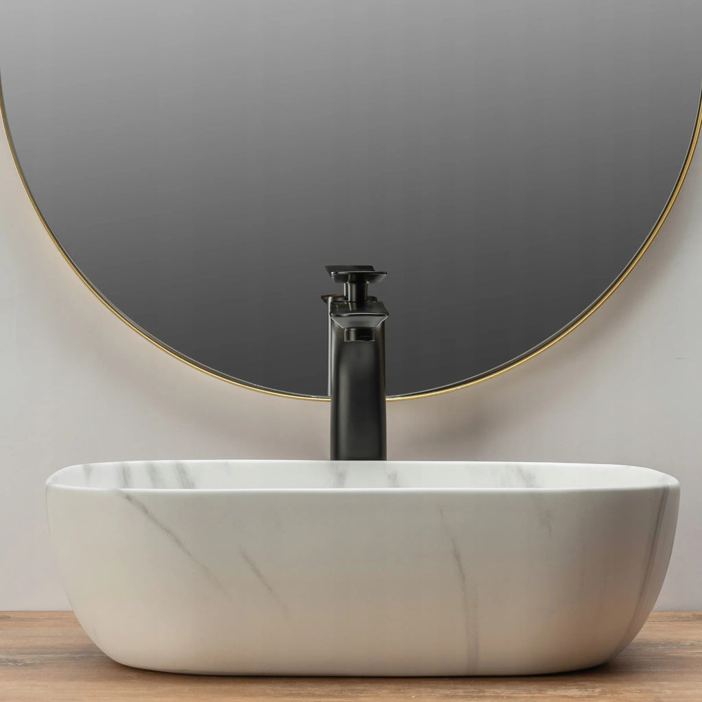 Umývadlo na dosku REA BELINDA - Matný mramor  3