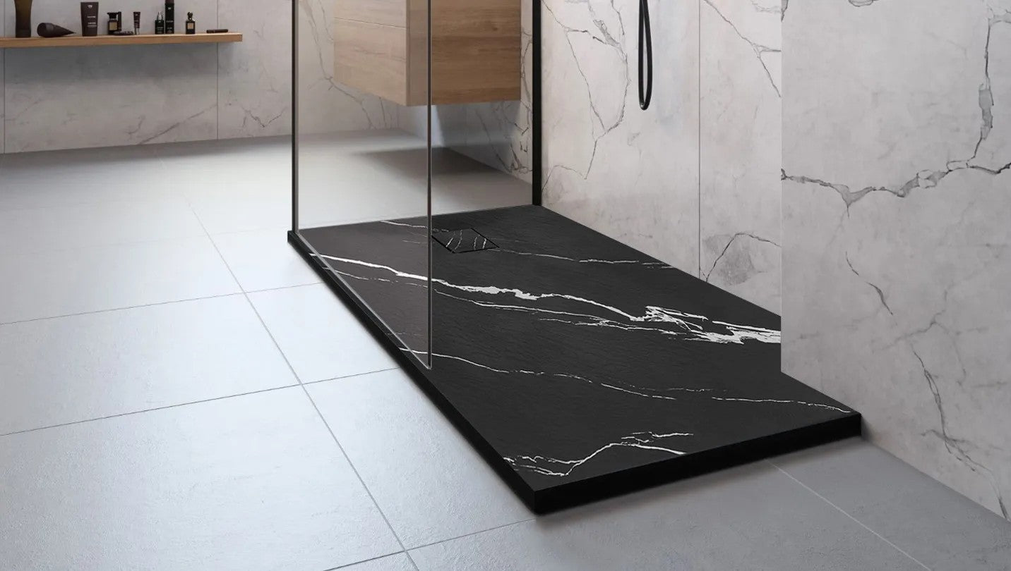 Sprchová vanička Magnum CARRARA BLACK 90x120  3