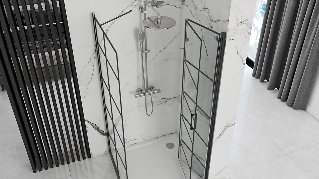 Sprchovací kút REA MOLIER 100x90 - čierny  3