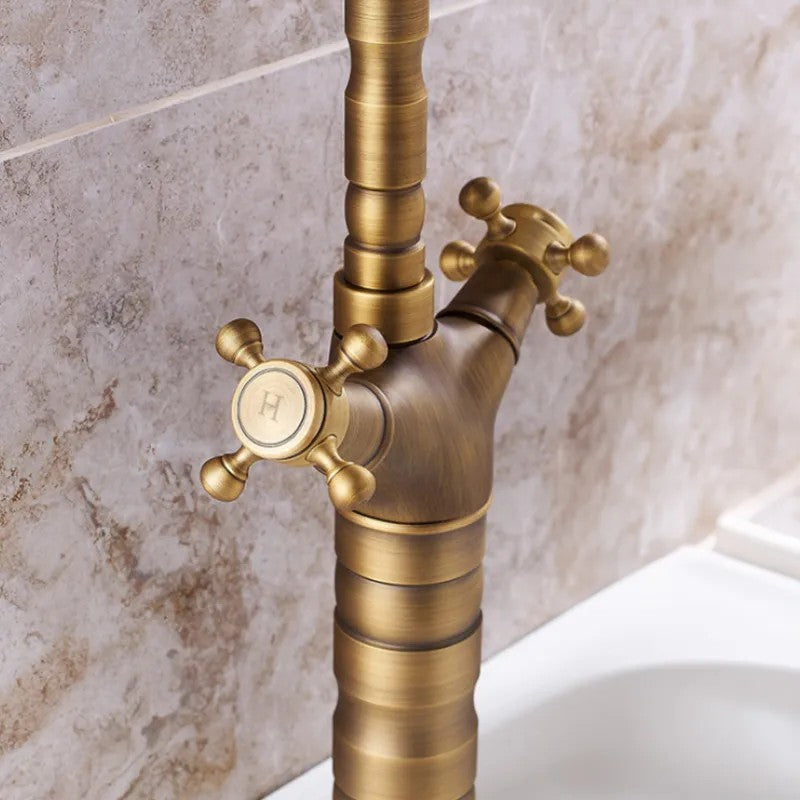 Kuchynská  Kúpeľňová batéria Rea Rustico antique gold  3