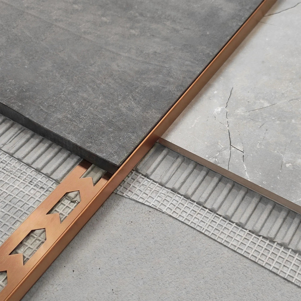 Spádová lišta sprchovej vaničky 120 cm Brush Copper ľavy 3