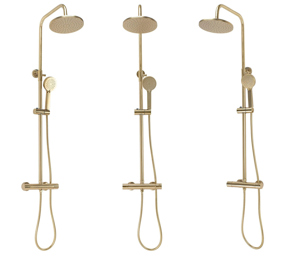 Sprchový set cu termostat Rea PAROT BRUSHED GOLD  3