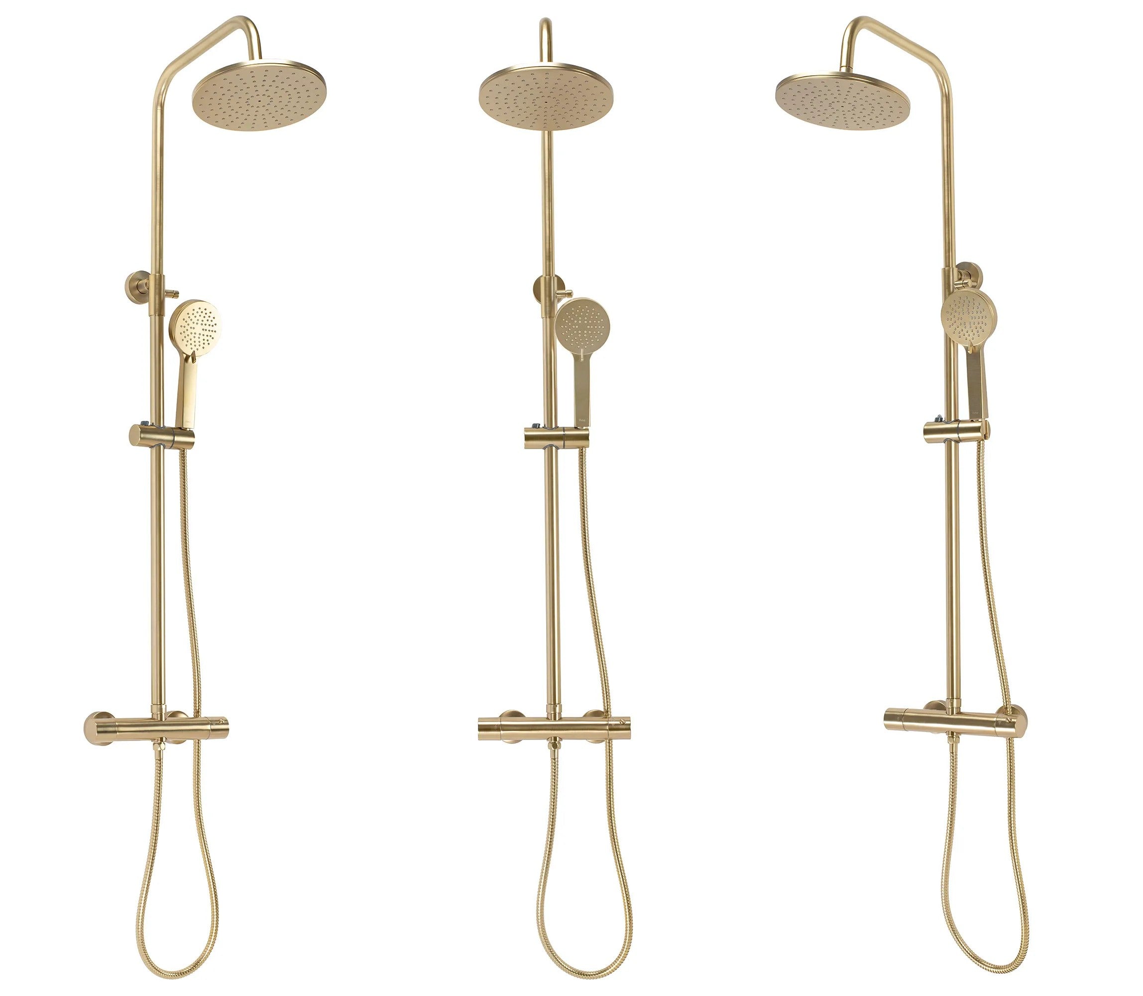 Sprchový set cu termostat Rea PAROT BRUSHED GOLD  3