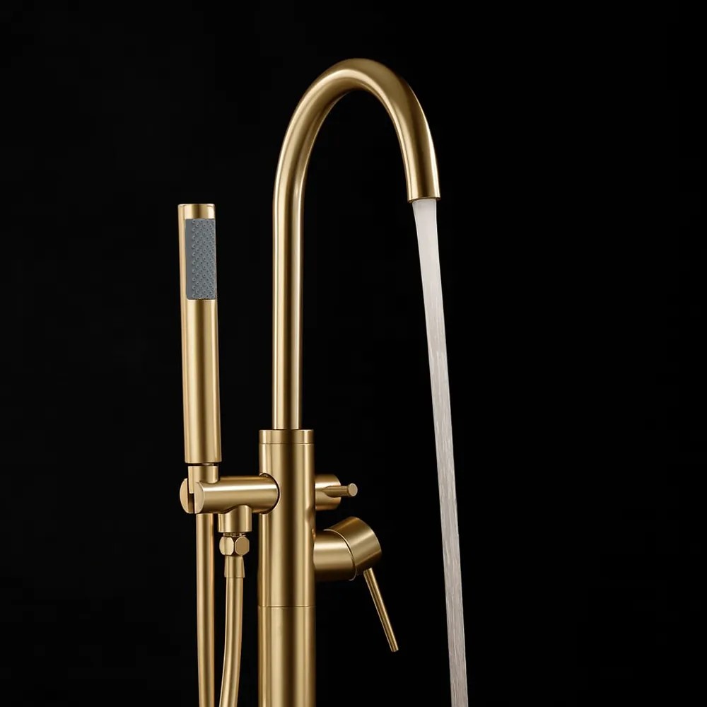 Voľne stojaca batéria Rea Lungo brush gold  3