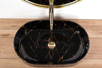 Umývadlo na dosku REA Nadia Black Marble Shiny  3