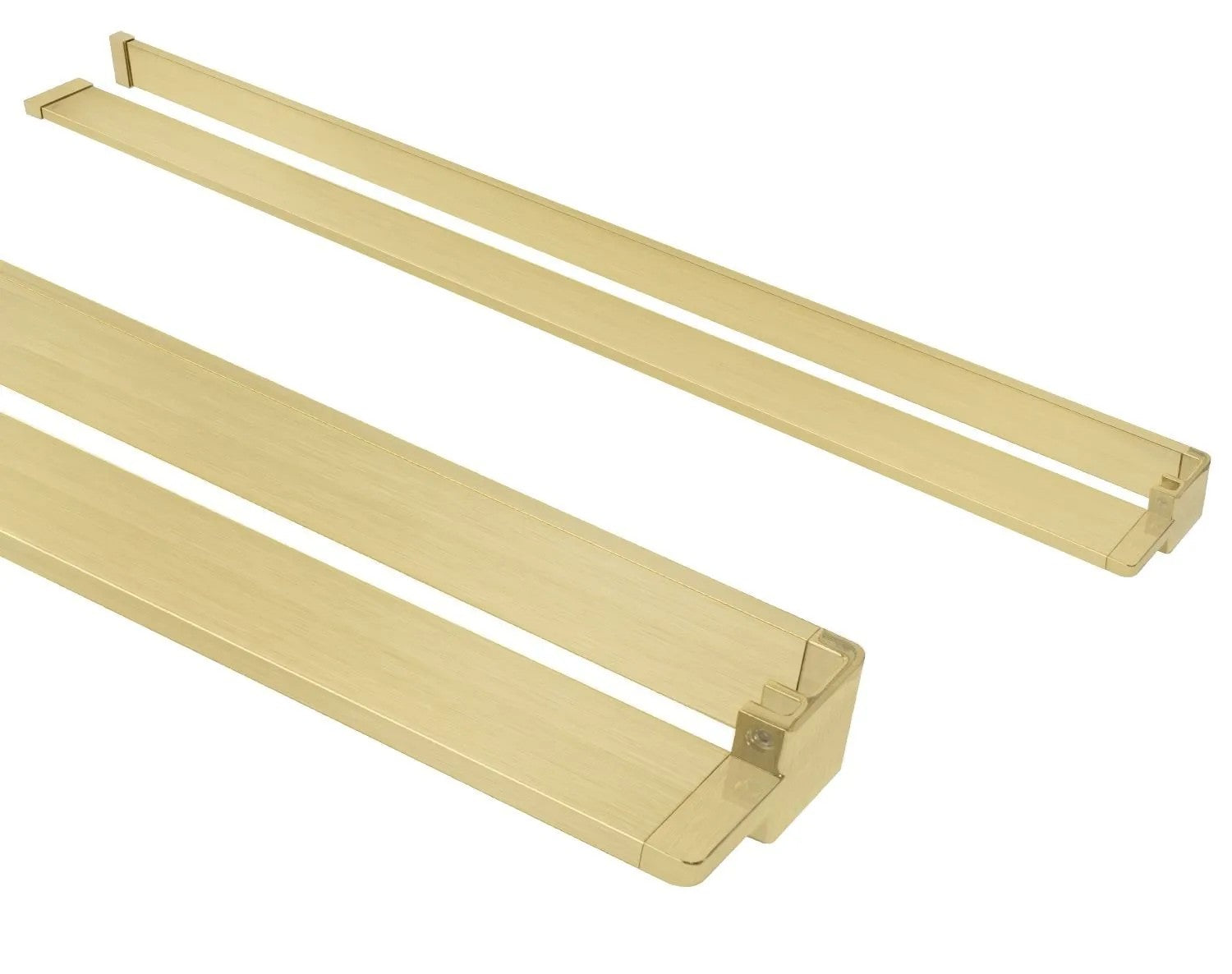 Sprchová zástena REA AERO Intimo Gold Brush 90 walk-in + polica a vešiak EVO - zlatá  3