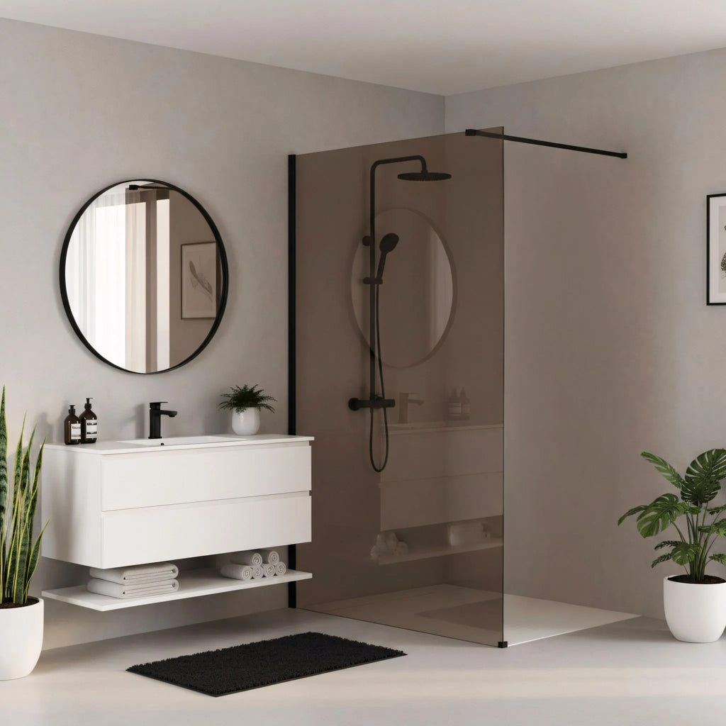 Sprchová zástena Rea Flexi Brown/ Black 120  3