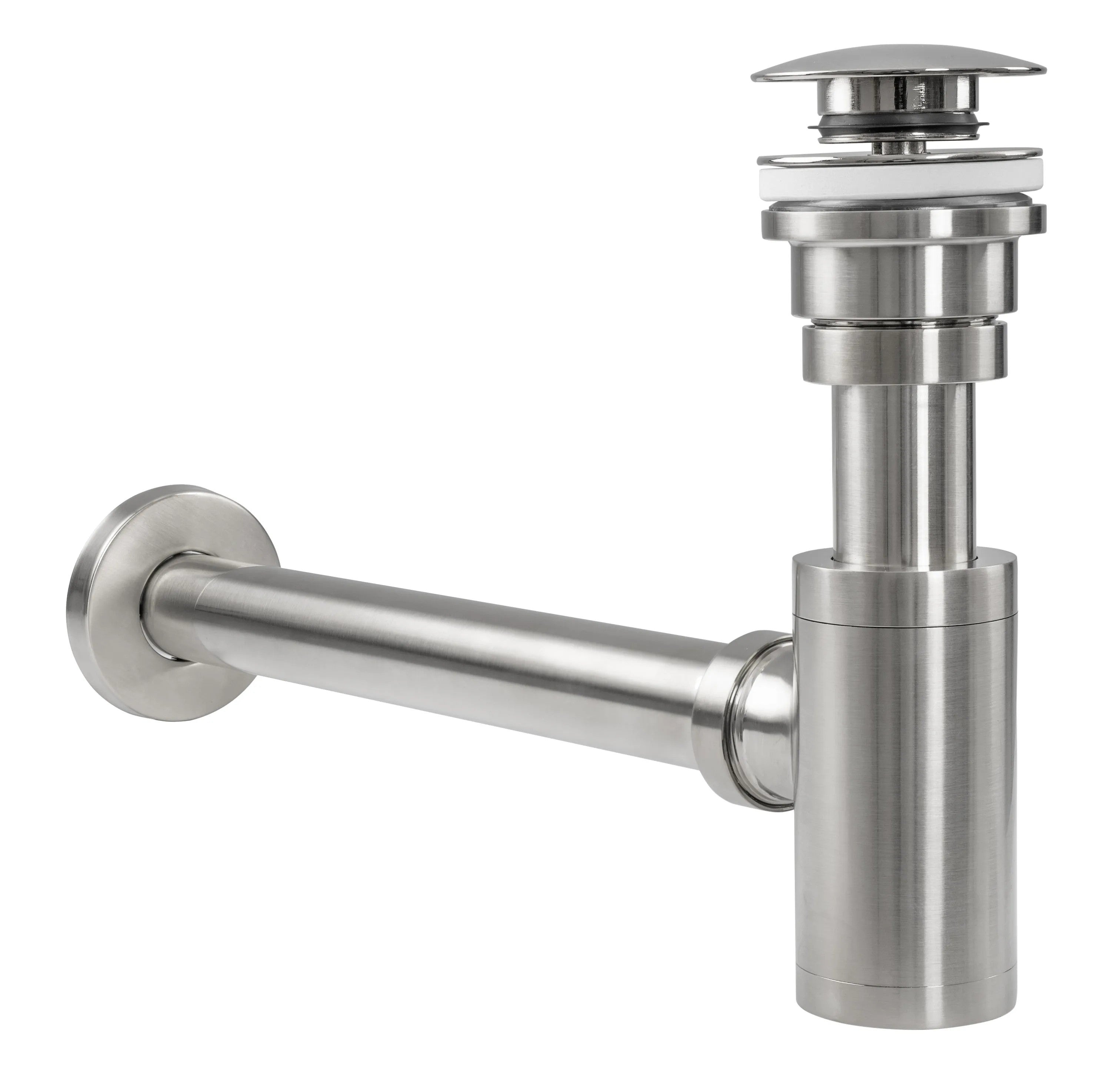 Sifón click-clack BRUSH NICKLE INOX  3